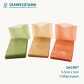 Seaweedtama Edible Compostable Sachet 5.5x5cm2, 1500 pcs