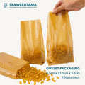 Seaweedtama Disposable Compostable Gusset Bag 8,5x21.5x5,5cm, 100 pcs/pack