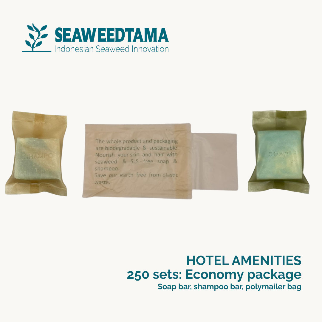 Seaweedtama Plastic-Free Hotel Amenities - Economy Package 250 sets