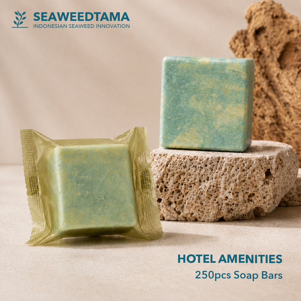 Seaweedtama Soap Bar For Hotel Amenities, 250 pcs