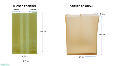Seaweedtama Disposable Compostable Gusset Bag 8,5x21.5x5,5cm, 100 pcs/pack